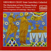 cover of Gregorian Chant from Canterbury Cathedral CD